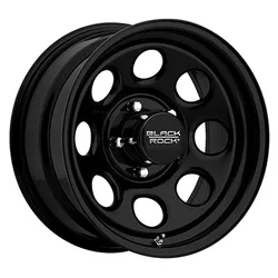 BLACK ROCK 997B SOFT 8 16X8 MATTE BLACK